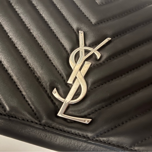 Yves Saint Laurent Black Quilted Clutch - Picture 5 of 17